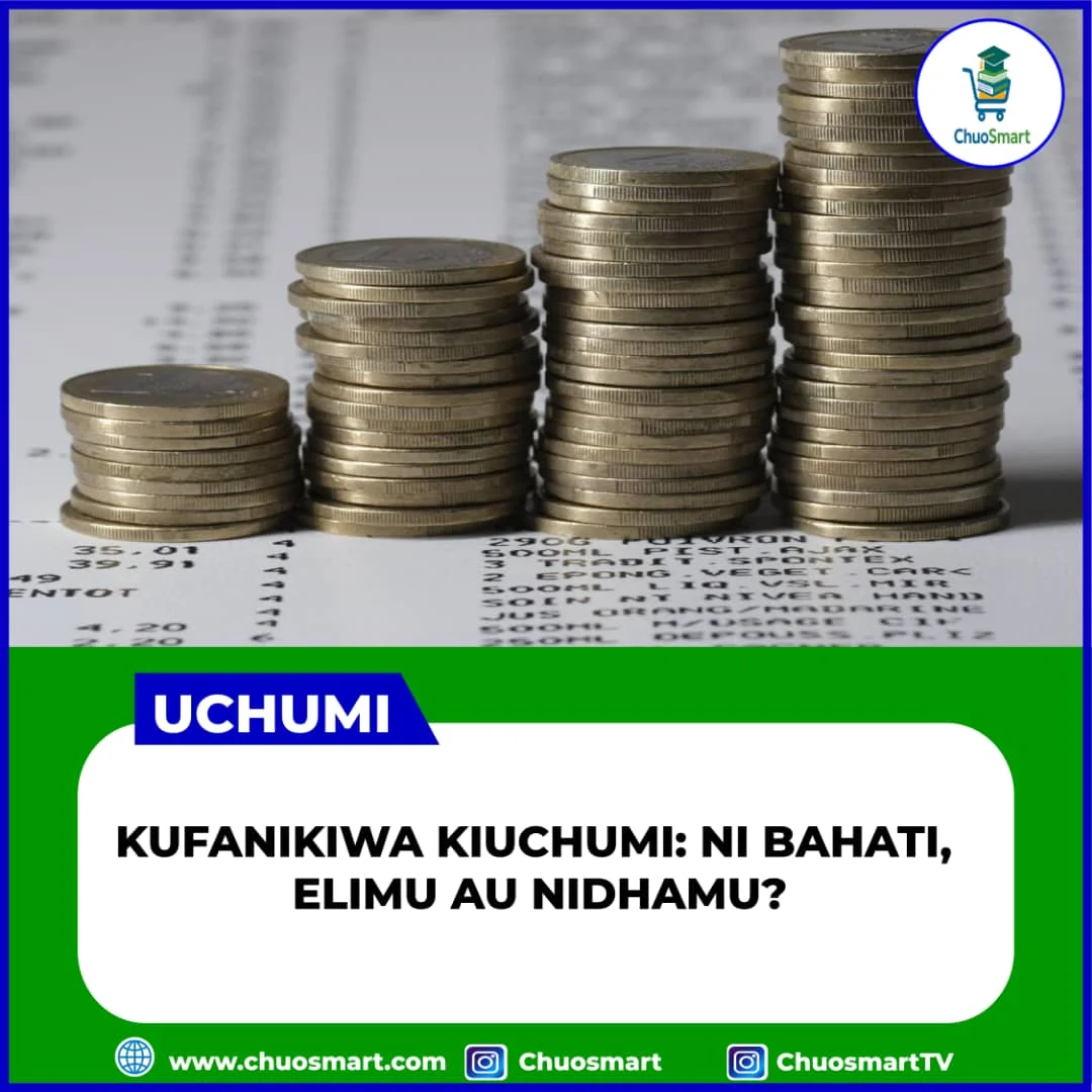 KUFANIKIWA KIUCHUMI: NI NIDHAMU, ELIMU AU BAHATI?